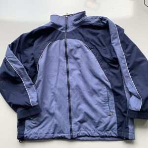 Vintage 80s NIKE Blue Mens Jacket Size XXL Windbreaker Full Zip